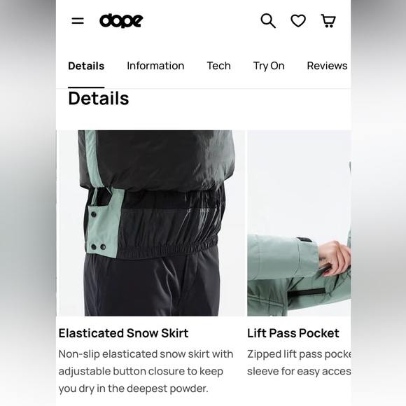 DOPE Snow Insulated Anorak Jacket - Picture 7 of 12